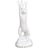 5,4cm Figur 3D "Kleiner Hase" aus Porzellan