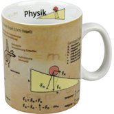 10,5cm Becher "Physik" aus Porzellan