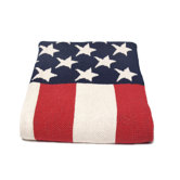 USA Flag Cotton Throw