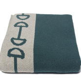 Horse Bit Cotton Throw