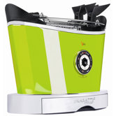 930W Toaster "Volo" in Schwarz matt / Apfelgr&uuml;n