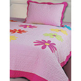 Daisy Crazy 2 Piece Twin Quilt Set
