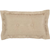 Biltmore 10" x 18" Pillow with Self Buttons