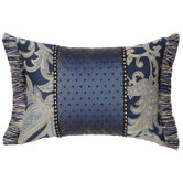 Hampton Pillow with Braid and  Brush Fringe