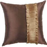 St. Lucia Pillow with Brush Fringe and Braid