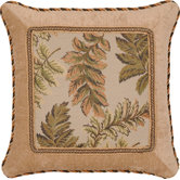 Woodland Square Pillow with Braid and Cord