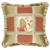 Brianza Pillow with Pleated Fabric Trim