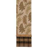 Woodland Table Runner with Brush Fringe