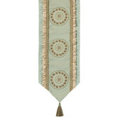 Fortune Table Runner with Braid and Tassels