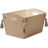 Legacy Magazine Holder with Tassel and Button Knot