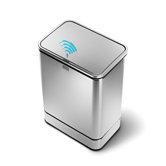 40 Litres Rectangular Sensor Rubbish bin in Brushed Stainless Steel