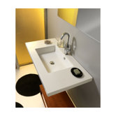 Mars Ceramic Bathroom Sink with Overflow