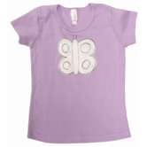 Butterfly Cap Sleeve T Shirt in Lavender