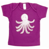 Octopus Lap T Shirt in Purple