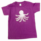 Octopus T Shirt in Purple