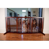 Slide Pet Gate in Walnut