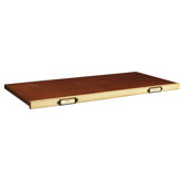 Ivory Campaign Modular Shelf in Ivory and Distressed Dark Honey