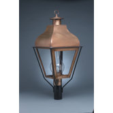 Stanfield 32" Three Candelabra Socket Curved Top Post Lantern