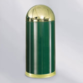 European Designer 15 Gal. Round Top Receptacle