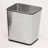 Stainless Steel Wastebasket - United Receptacle - WB29RSS