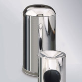 Metallic Designer 15 Gal. Dome-Top Waste Receptacle