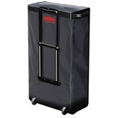 Mobile Fabric Cleaning Cart Bag in Black