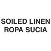 10 x 4 Medical Decal "Soiled Linen" in White