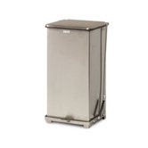Defenders Quiet Square Stainless Steel Step Can