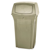 Ranger Fire-Safe Container, Square, Structural Foam, 35gal, Beige