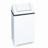 Fire-Safe Swing Top Square Receptacle, 24 Gal
