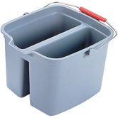 Brute 17-Quart Double Utility Pail in Gray