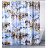 Wolves Crossing Shower Curtain