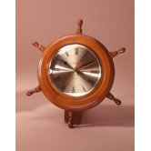 Ship Wheel Wall/Desk Clock