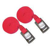 12' Canoe and Kayak Cam Buckle Load Straps in Red (Set of 2)