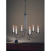 Simple Sweep 6 Light Chandelier
