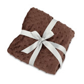 30" Fleece Square Gift Blanket in Brown