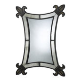 Dupiono Mirror with Verde Accents in Rust