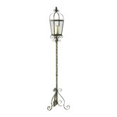 German Candle Stand in Distressed Verde