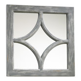 Ashton Mirror in Distressed Gray