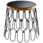 Fenton Table in Gold / Black