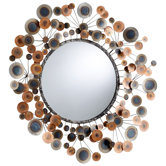 Lucca Mirror in Raw Steel