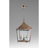 Ranch House Ii Three Light Lantern in Rustic Acid