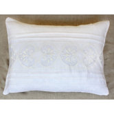 Magali Sham in White/Cream