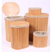 Baskets Oval Bamboo Linen Baskets