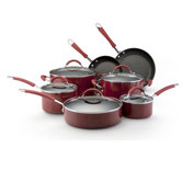 Porcelain Nonstick Stainless Steel 12-Piece Cookware Set