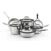 Gourmet Stainless Steel 10-Piece Cookware Set