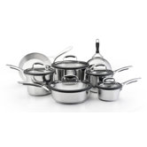 Gourmet Stainless Steel 12-Piece Cookware Set