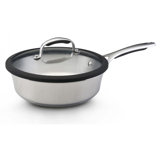 Gourmet Stainless Steel 3-qt. Saute Pan with Lid