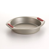 Gourmet Bakeware Round Cake Pan with Silicone Grips
