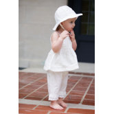 Poplin and Lace 2 Piece Outfit Set